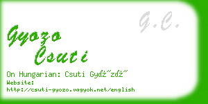 gyozo csuti business card